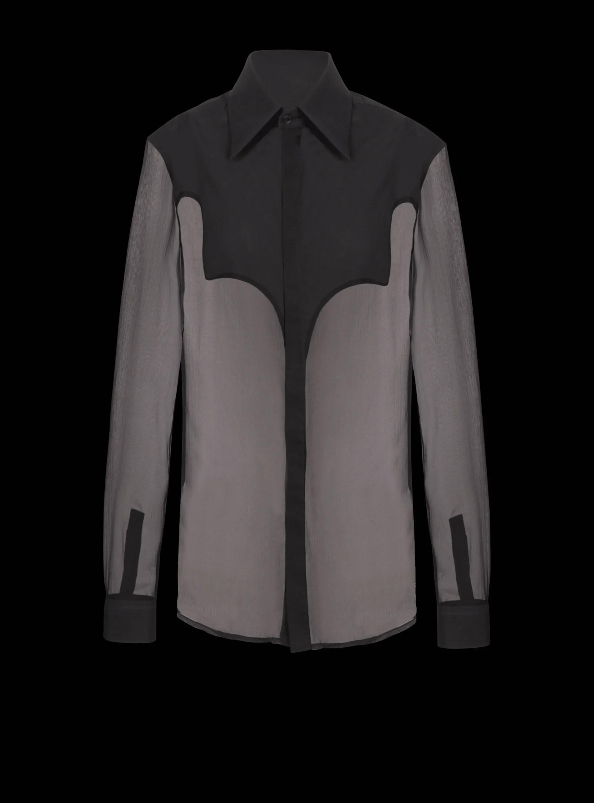 Women Balmain Silk Western Shirt