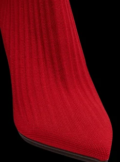 Women Balmain Skye Stretch Knit Ankle Boots