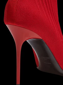 Women Balmain Skye Stretch Knit Ankle Boots