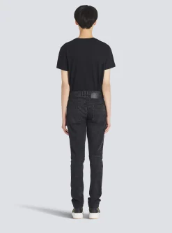 Balmain Slim Cut Cotton Jeans