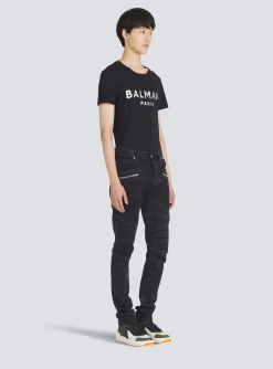 Balmain Slim Cut Cotton Jeans