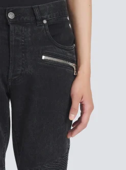 Balmain Slim Cut Cotton Jeans