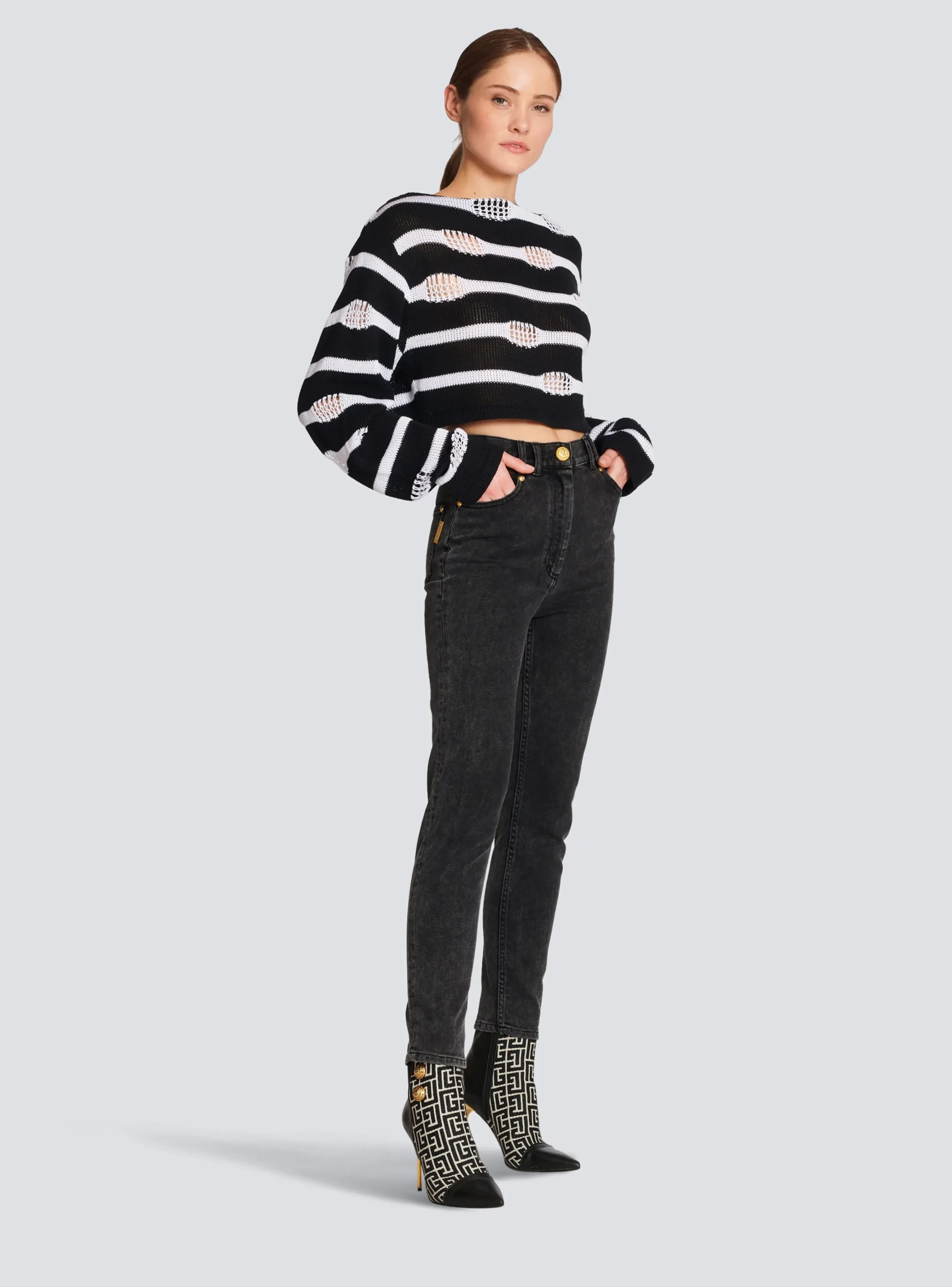Women Balmain Slim Fit Jeans