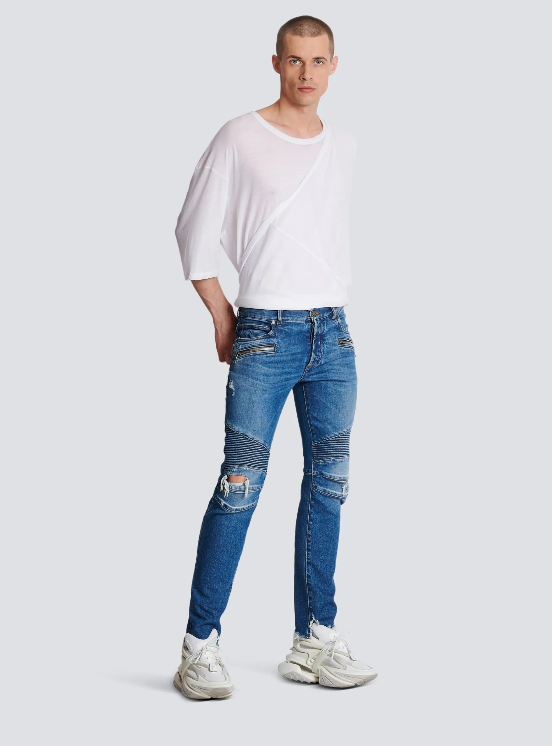 Balmain Slim-fit Cotton Jeans