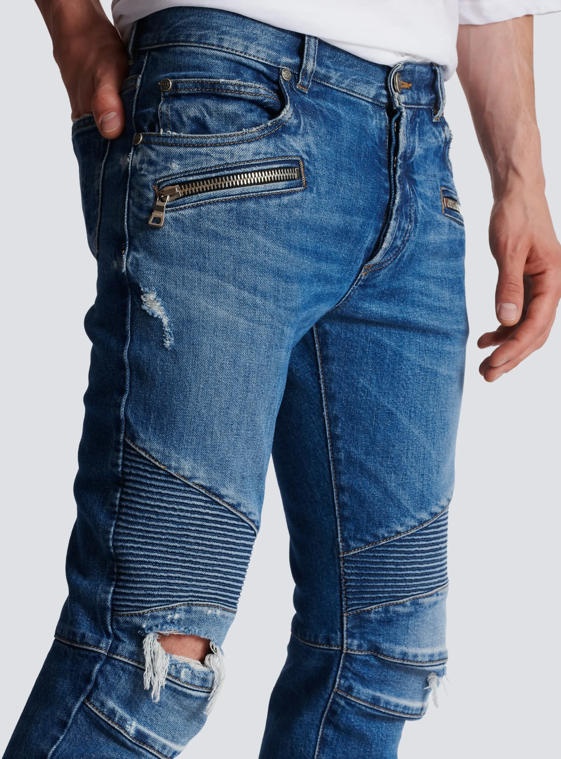Balmain Slim-fit Cotton Jeans