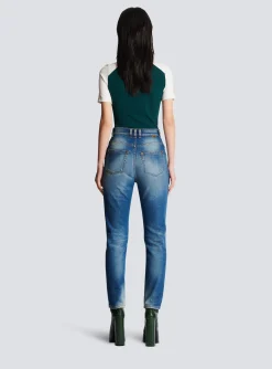 Women Balmain Slim-fit Denim Jeans