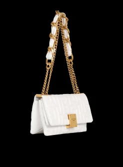 Women Balmain Small 1945 Soft Bag In Quilted Leather