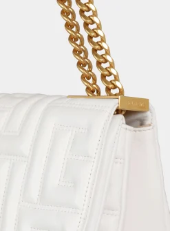 Women Balmain Small 1945 Soft Bag In Quilted Leather