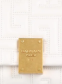 Women Balmain Small 1945 Soft Bag In Quilted Leather