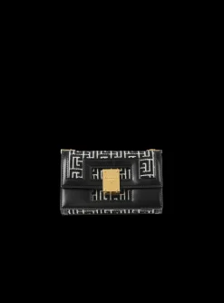Women Balmain Small-sized Bicolor Jacquard 1945 Heritage Bag