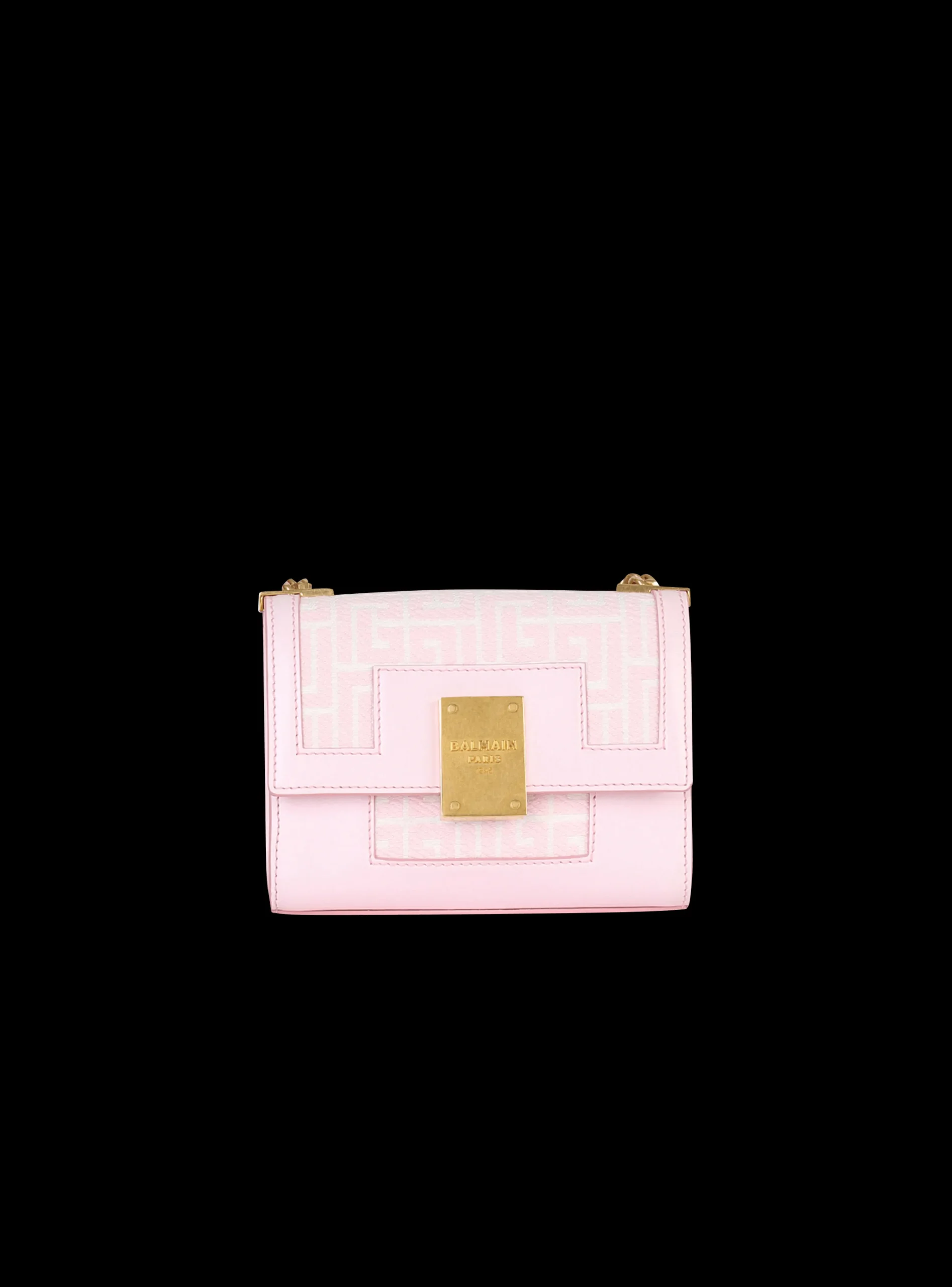 Women Balmain Small-sized Bicolor Jacquard 1945 Bag