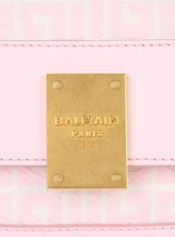 Women Balmain Small-sized Bicolor Jacquard 1945 Bag