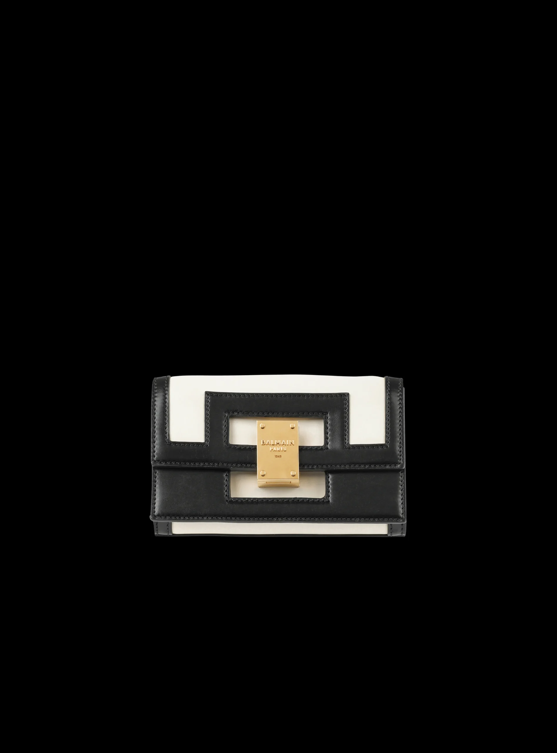 Women Balmain Small-sized Black And Leather 1945 Heritage Bag
