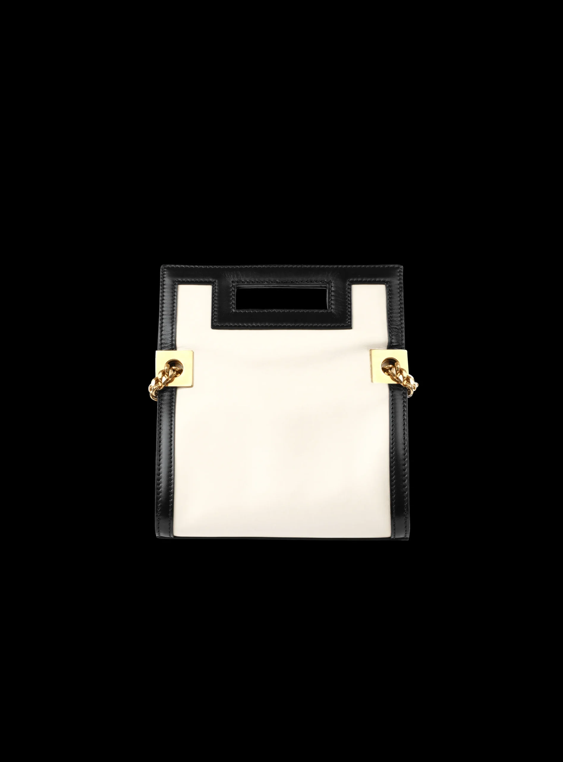 Women Balmain Small-sized Black And Leather 1945 Heritage Bag