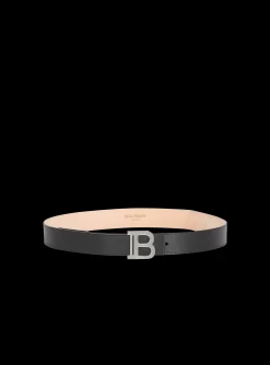 Balmain Smooth Leather B-Belt