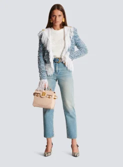 Women Balmain Smooth Leather B-Buzz 23 Bag