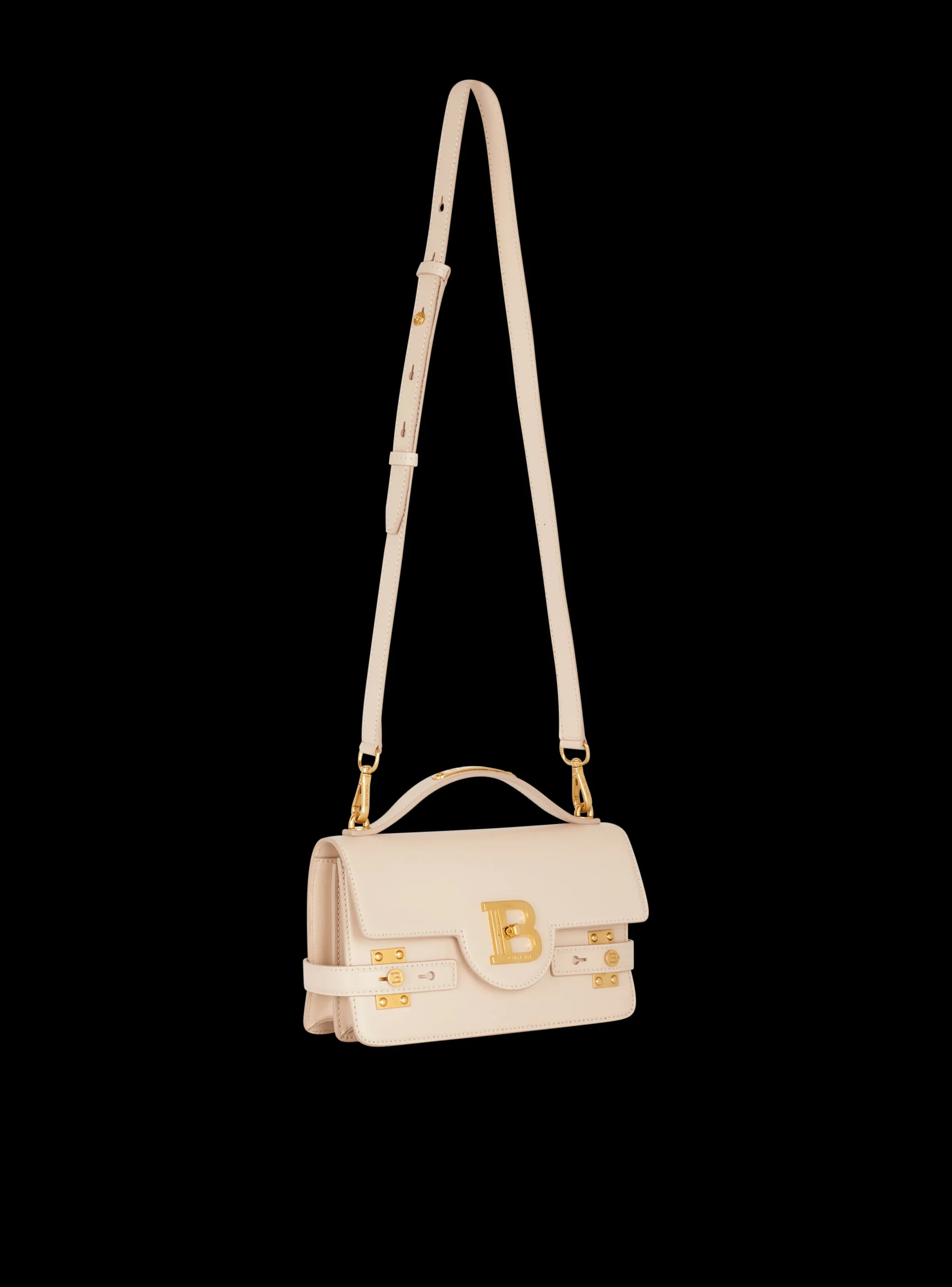 Women Balmain Smooth Leather B-Buzz 24 Bag