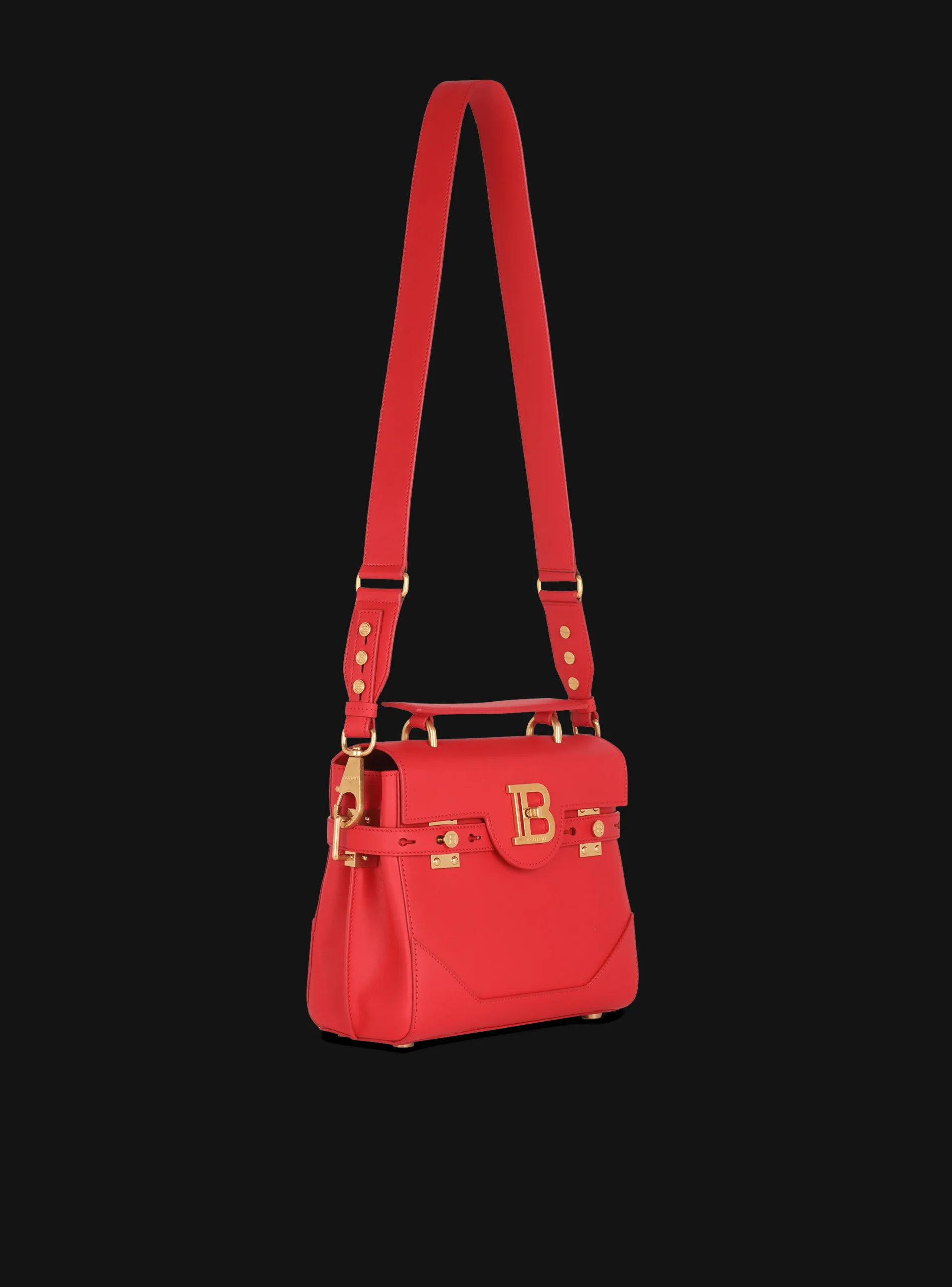 Women Balmain Smooth Leather B-Buzz 23 Bag