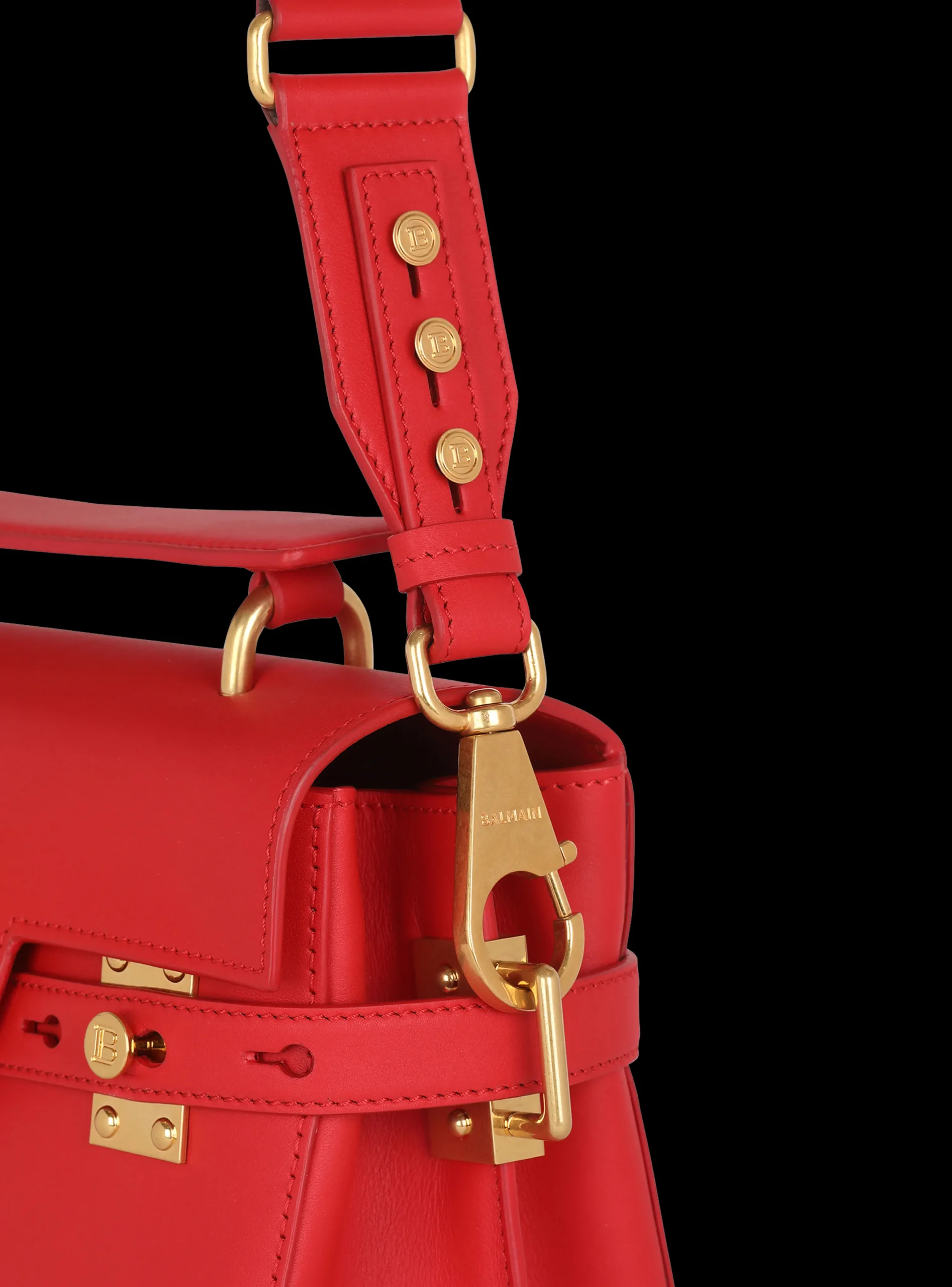 Women Balmain Smooth Leather B-Buzz 23 Bag