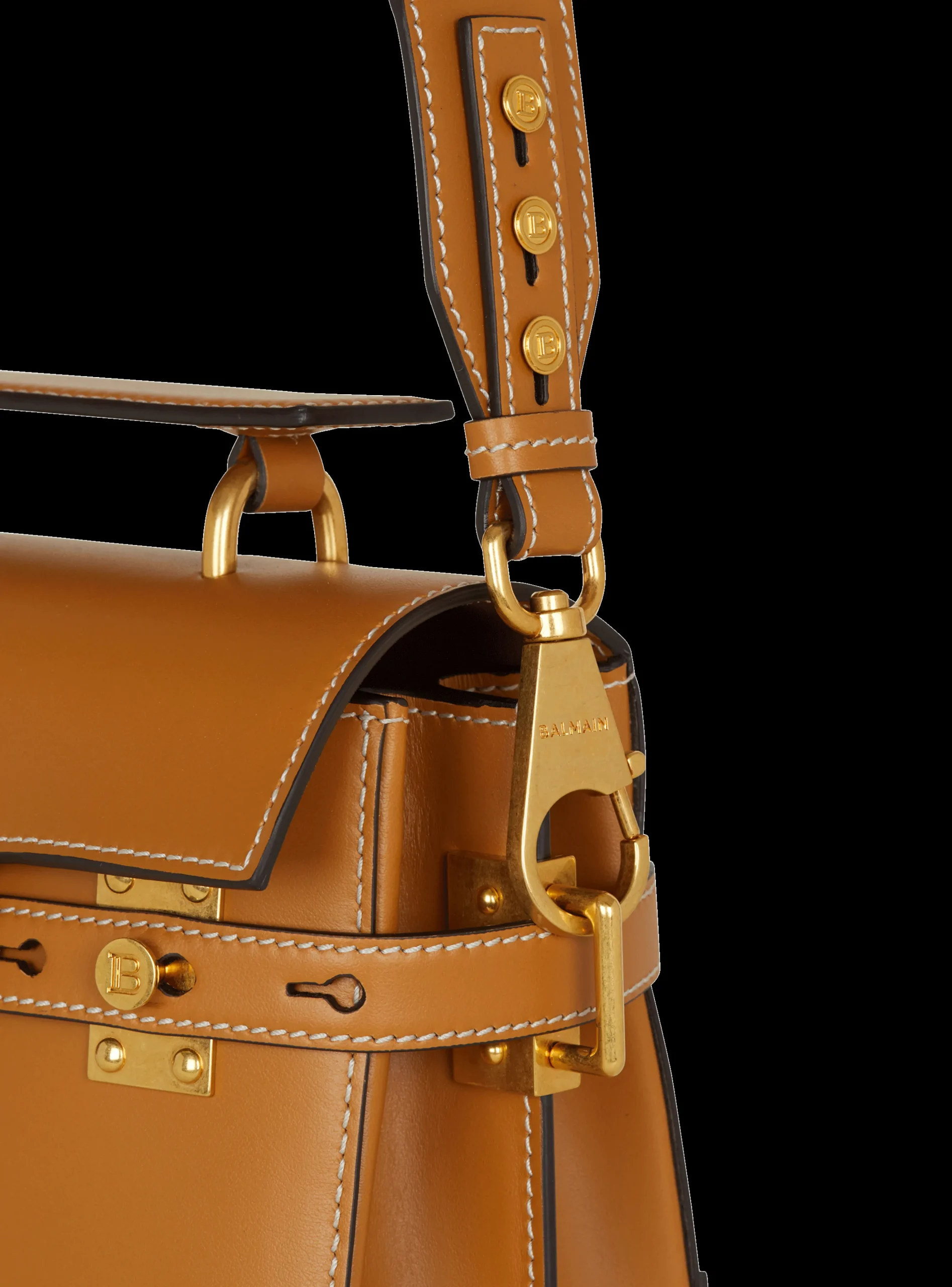 Women Balmain Smooth Leather B-Buzz 23 Bag