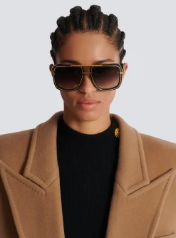 Women Balmain Soldier Sunglasses