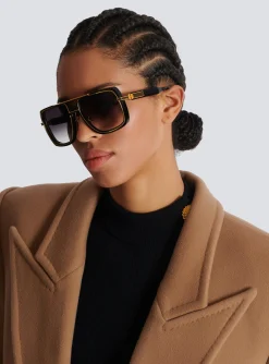 Women Balmain Soldier Sunglasses