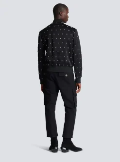 Balmain Stars Embroidered Bomber Jacket