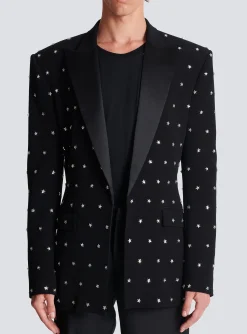Balmain Stars Embroidered Jacket