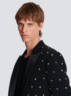 Balmain Stars Embroidered Jacket