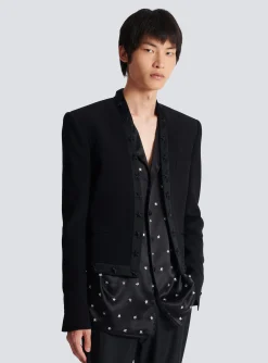 Balmain Stars Embroidered Jacket
