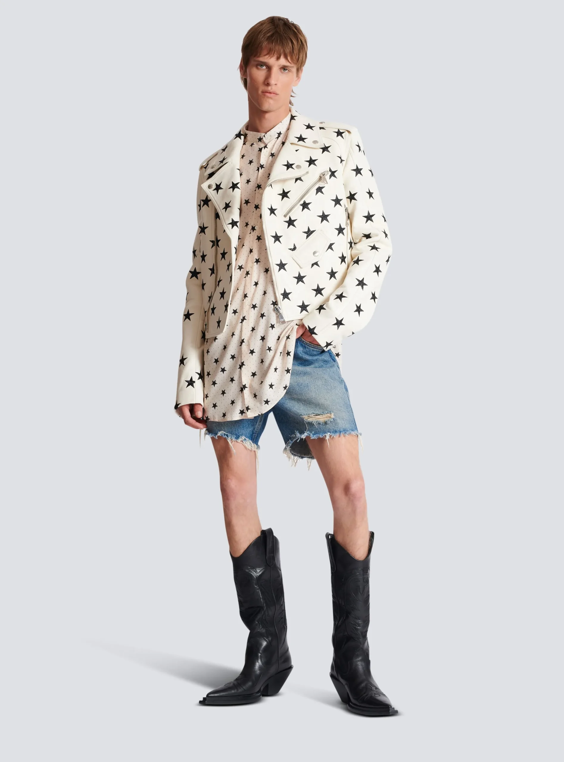 Balmain Stars Print Shirt