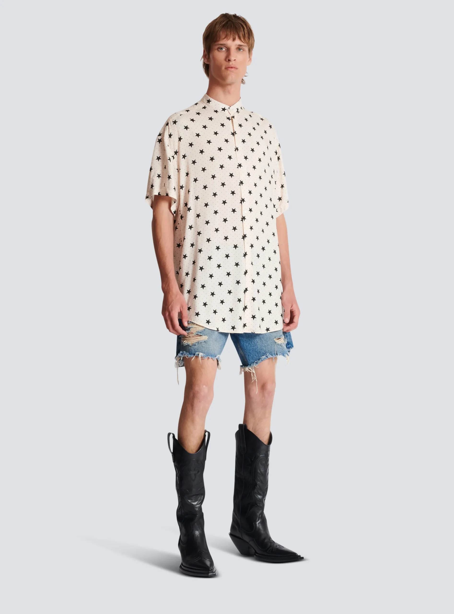 Balmain Stars Print Shirt