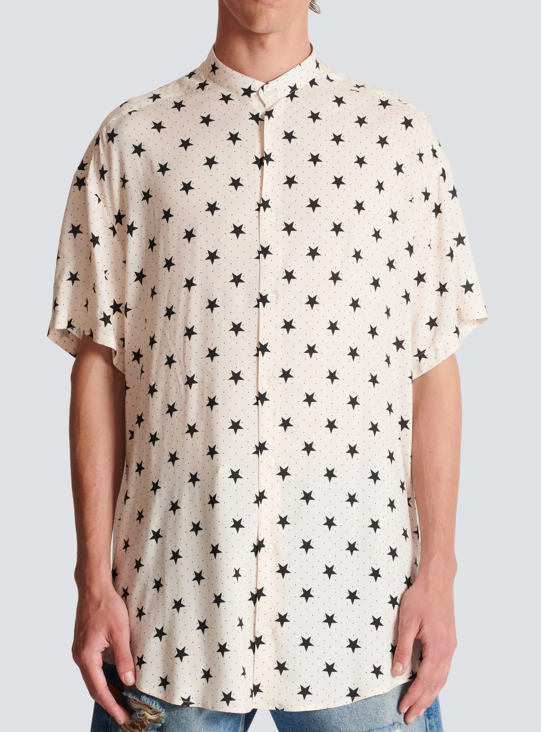 Balmain Stars Print Shirt