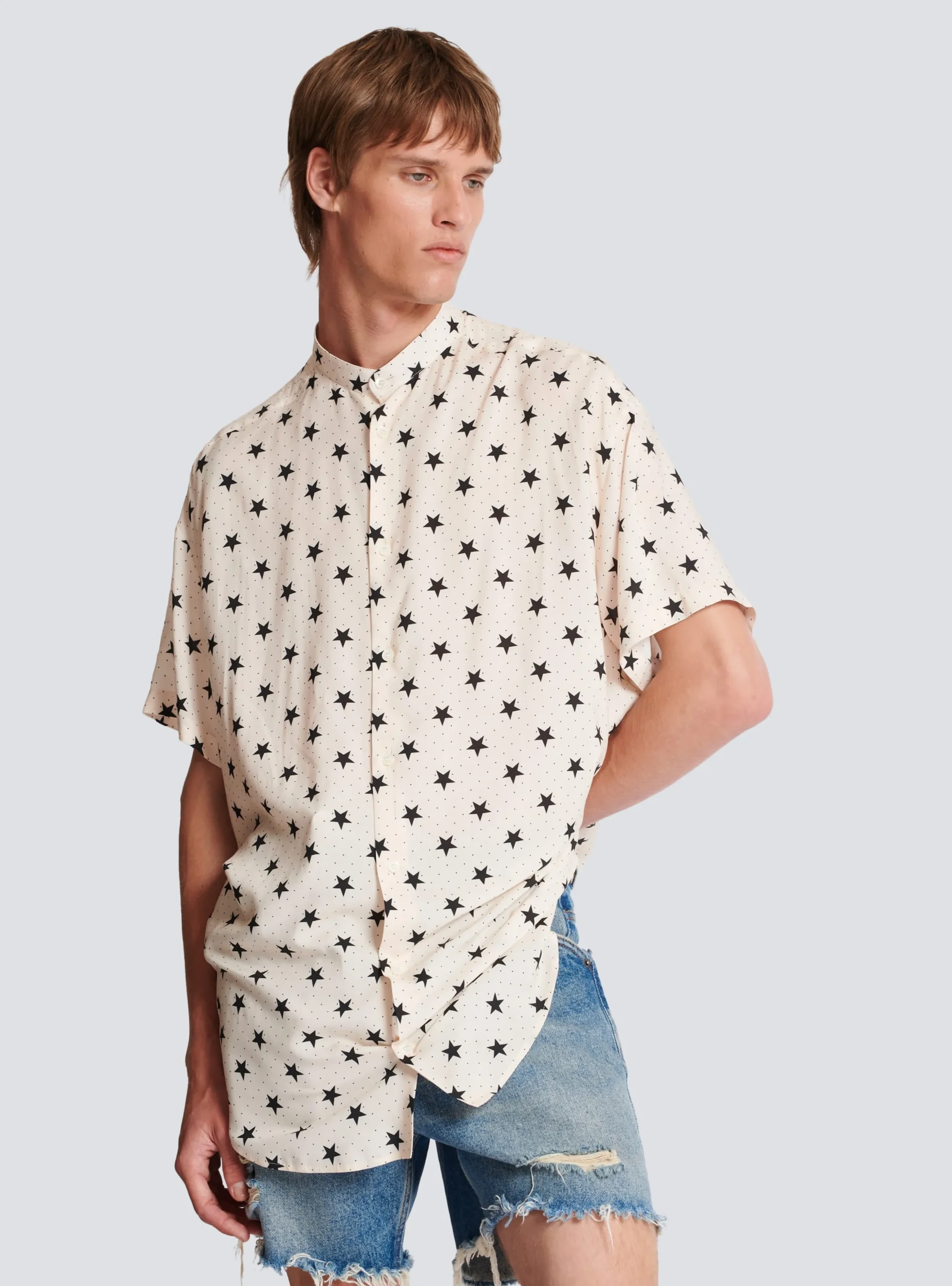 Balmain Stars Print Shirt