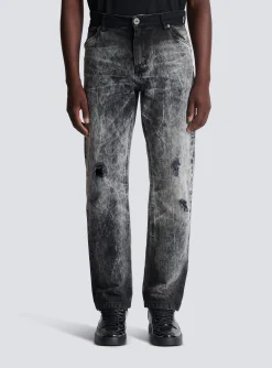 Balmain Stonewash Denim Jeans
