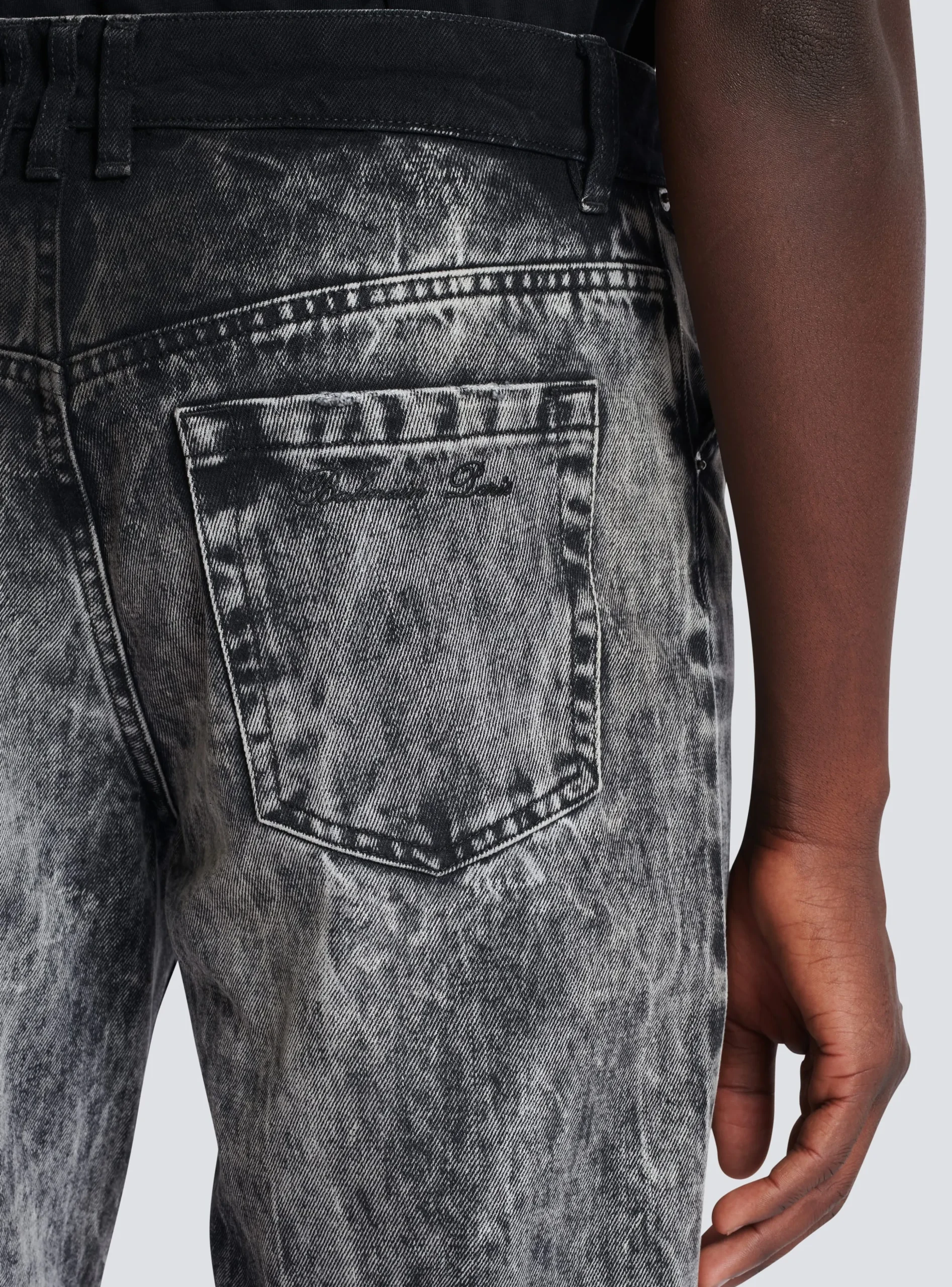 Balmain Stonewash Denim Jeans