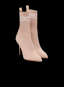 Women Balmain Stretch Knit Skye Ankle Boots