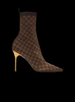 Women Balmain Stretch Skye Knit Ankle Boots
