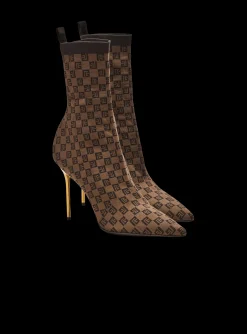 Women Balmain Stretch Skye Knit Ankle Boots