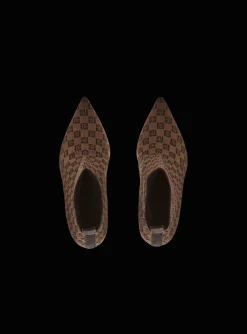 Women Balmain Stretch Skye Knit Ankle Boots