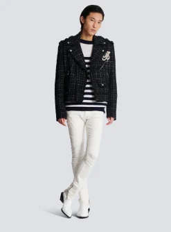 Balmain Striped Cashmere Jumper