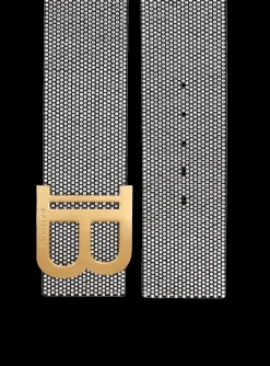 Women Balmain Suede And Crystal B-Belt