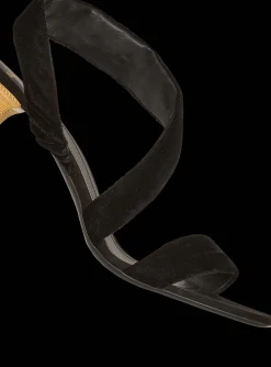 Women Balmain Suede Moneta Sandals