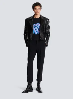 Balmain Sweatshirt With Neon Logo Print