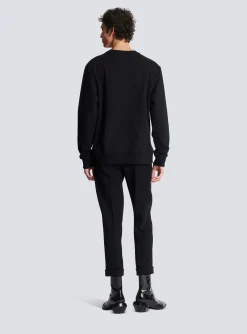 Balmain Sweatshirt With Neon Logo Print