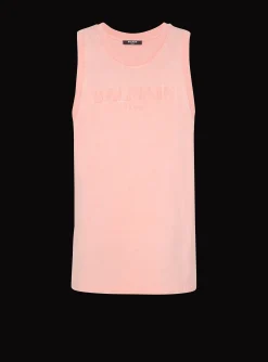 Balmain Tank Top With Vintage Embroidery
