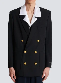 Balmain Technical Wool Blazer
