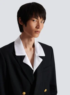 Balmain Technical Wool Blazer