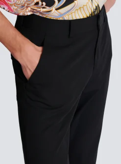 Balmain Technical Wool Trousers
