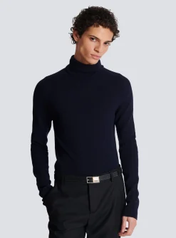 Balmain Thin Signature Calfskin Belt